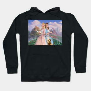 princess and cat Hoodie